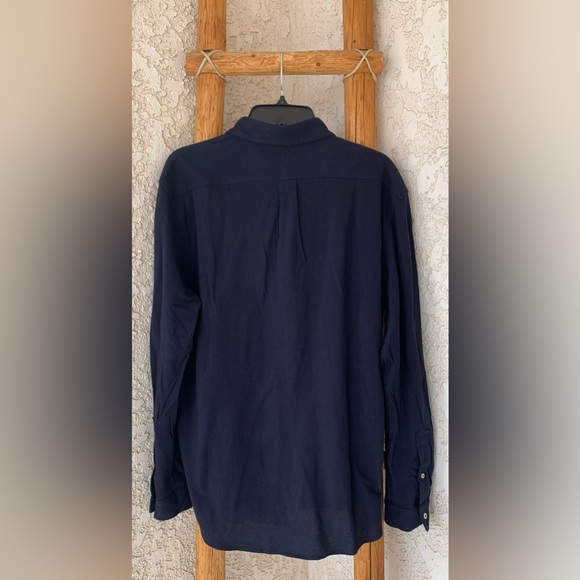 POLO RALPH LAUREN FEATHERWEIGHT MESH MEN’S LARGE LONG SLEEVE BUTTON UP - Picture 3 of 9